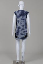 Load image into Gallery viewer, 3.1 Phillip Lim Blue Tie Dye Cap Sleeve Dress w/ Soutache Applique (XS)

