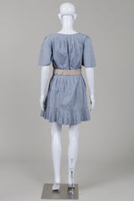 Load image into Gallery viewer, 3.1 Phillip Lim Blue Short Sleeve Dress w/ Belt (4)
