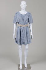 Load image into Gallery viewer, 3.1 Phillip Lim Blue Short Sleeve Dress w/ Belt (4)
