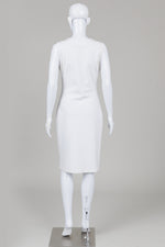 Load image into Gallery viewer, Diane von Furstenberg White Double Knit Sheath Dress (10)
