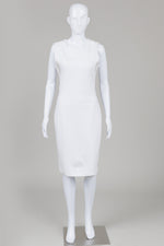 Load image into Gallery viewer, Diane von Furstenberg White Double Knit Sheath Dress (10)
