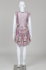 Load image into Gallery viewer, Zadig &amp; Voltaire Light Purple Print Sleeveless Semi Sheer Dress (S)
