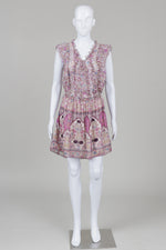 Load image into Gallery viewer, Zadig &amp; Voltaire Light Purple Print Sleeveless Semi Sheer Dress (S)
