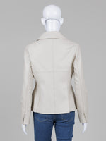 Load image into Gallery viewer, Elikaen Beige Leather Button Jacket (Asian L) *Almost new
