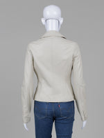 Load image into Gallery viewer, Danier Beige Leather Blazer (XS)
