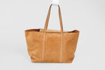 Load image into Gallery viewer, SEZANE Gabin Suede Shoulder Bag in Camel, unlined, like new. Has dust bag
