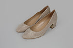Load image into Gallery viewer, MICHAEL by Michael Kors metallic block kitten heel (8)
