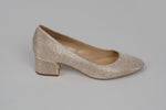 Load image into Gallery viewer, MICHAEL by Michael Kors metallic block kitten heel (8)
