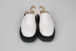 Load image into Gallery viewer, POPPY BARLEY White Leather lug mules. *Some minor marks and creasing. (7)

