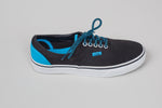 Load image into Gallery viewer, VANS ‘old skool’ black and blue fabric sneakers. (9)
