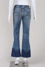 Load image into Gallery viewer, Chip and Pepper low rise distressed denim flares (26)

