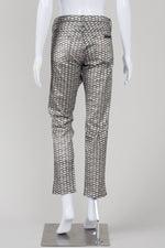 Load image into Gallery viewer, Sass &amp; Bide silver and gold metallic print jeans (32)
