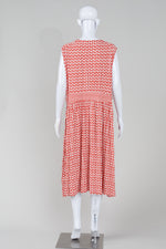 Load image into Gallery viewer, Boden tomato and cream sleeveless multiprint floral dress (22)
