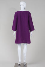 Load image into Gallery viewer, Gudrun Sjoden purple front buttoned dress (M)
