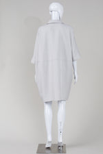 Load image into Gallery viewer, COS buttoned front pale grey short sleeved button front dress (S)
