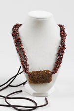 Load image into Gallery viewer, Red jasper chip bead necklace
