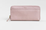 Load image into Gallery viewer, Fossil pastel pink leather zip wallet

