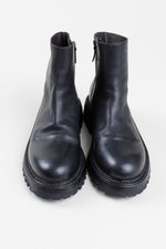 Load image into Gallery viewer, Marsell black leather ankle boots with side zipper (43)
