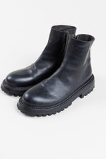 Load image into Gallery viewer, Marsell black leather ankle boots with side zipper (43)
