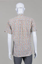 Load image into Gallery viewer, Ben Sherman Multi Coloured Flower Print Short Sleeved Shirt (M)
