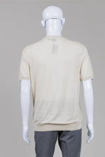 Load image into Gallery viewer, Boss Beige Knit Short Sleeve Sweater (M)
