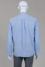 Load image into Gallery viewer, Boss Blue Grey Long Sleeve Slim Fit Shirt (M)
