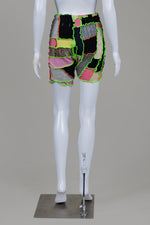 Load image into Gallery viewer, Rua Carlota Women's Multi Colour One-of-a-Kind Upcycled Knit Shorts
