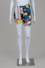 Load image into Gallery viewer, Rua Carlota Women's Multi Colour One-of-a-Kind Upcycled Knit Shorts
