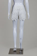 Load image into Gallery viewer, Blugirl Flower Laser Cut White Shorts (34)
