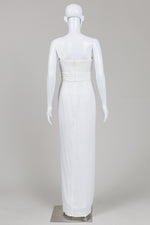 Load image into Gallery viewer, BCBC Max Azria White One-Shoulder Evening Full Length Dress (4)
