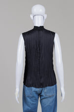 Load image into Gallery viewer, Vince Women's Black Sleeveless Blouse (XXS)
