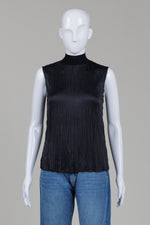 Load image into Gallery viewer, Vince Women's Black Sleeveless Blouse (XXS)
