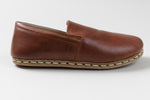 Load image into Gallery viewer, ATLANTIS handmade brown leather loafer brand new condition (7-7.5)
