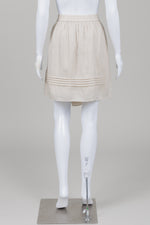 Load image into Gallery viewer, Halston Beige Short Skirt with Elasticized Waist (L)
