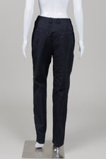 Load image into Gallery viewer, St. John Sport Black Lightweight Jeans with Gold metal belt detail (6)
