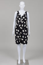 Load image into Gallery viewer, HOBBS black dress with white print (12)
