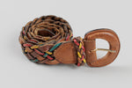 Load image into Gallery viewer, Bay Club vintage woven multi-color belt. (30”)
