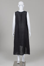 Load image into Gallery viewer, Suzy D Black Sleeveless high low Midi dress

