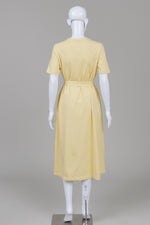 Load image into Gallery viewer, Minimum Yellow trapeze T shirt dress with side pockets
