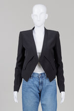 Load image into Gallery viewer, BCBG Max Azria Black bolero style layered jacket (XS) *new with labels $310
