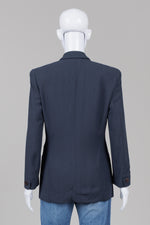 Load image into Gallery viewer, Giorgio Armani Vintage Navy Blue Double Breasted Blazer (6)

