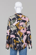 Load image into Gallery viewer, Carre Noir geometrical print blouse (M)

