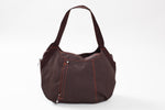 Load image into Gallery viewer, TIMBUK2 San Francisco large chestnut brown canvas shoulder bag.
