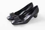 Load image into Gallery viewer, ANGELO SORIMELLI Black leather Italian-made pump (39).

