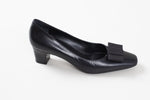Load image into Gallery viewer, ANGELO SORIMELLI Black leather Italian-made pump (39).
