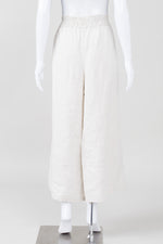 Load image into Gallery viewer, Anthropologie Oatmeal Colour Wide Leg Linen Pants with Pockets (L)
