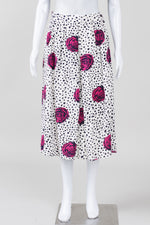 Load image into Gallery viewer, Mr. Jax Silk Rose and Animal Spot Printed A-line Silk Skirt (10)
