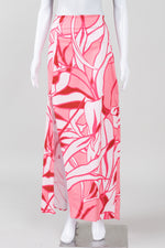 Load image into Gallery viewer, Peixoto Pink and White Floral Print Skirt with zipper and high front side slit (M) *New with tag $295
