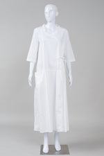 Load image into Gallery viewer, Kedziorek White 3/4 sleeve Dress with Front Pocket with drawstring detail (36) *new with tags $295
