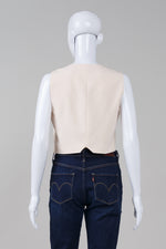 Load image into Gallery viewer, 7 for All Mankind Crème Button Vest (M)
